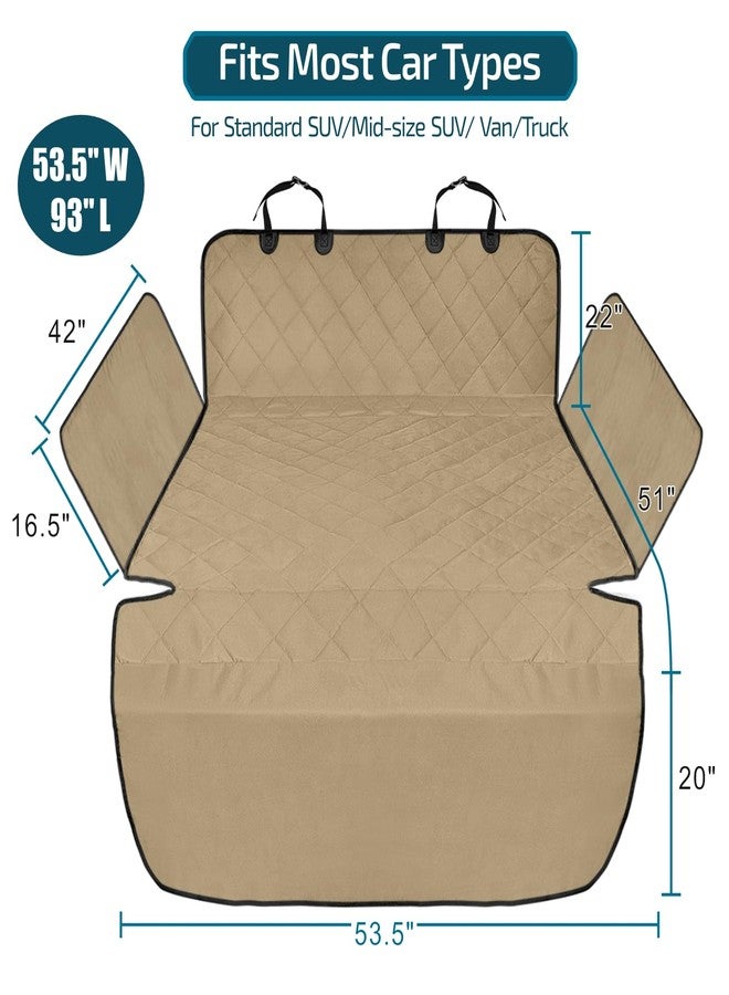 Veckle Cargo Liner, SUV Cargo Cover for Dogs with Side Flaps Hammock Water Resistant Nonslip Dog Seat Cover Area Protector Scratchproof for Large SUVs Sedans Vans - Image 2